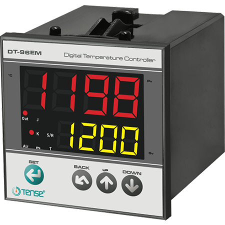 TENSE - Opsiyonel Sıcaklık Kontrol Cihazı 96 x 96 J,K,S,R,T,Pt100 2x4 Dijital